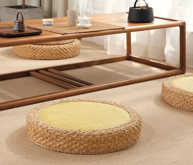 Đôn bệt tròn Nekio phong cách Tatami Nhật Bản 50x10cm
