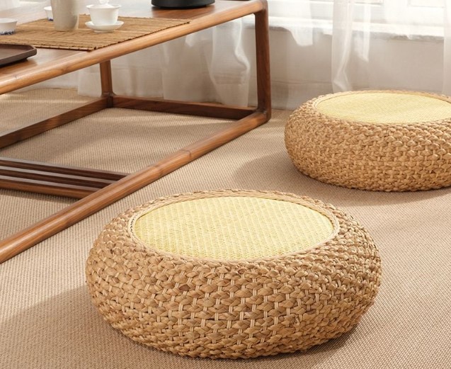 Đôn bệt tròn Nekio phong cách Tatami Nhật Bản 50x17cm
