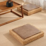Đôn bệt vuông Nekio phong cách Tatami Nhật Bản 50x50x10cm mặt da
